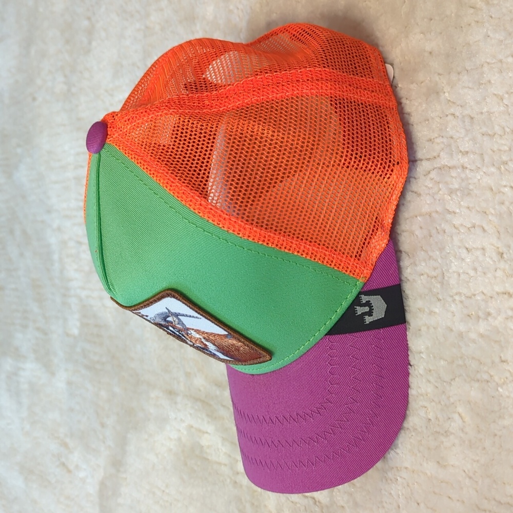 Goorin Bros Goat Animal Farm Snapback Trucker Hat - Picture 3 of 6